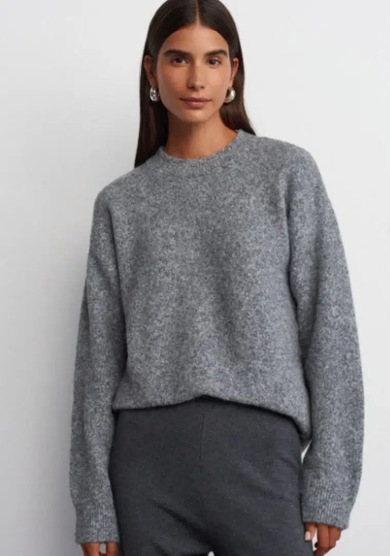 Bisiklet Yaka Yumuşak Dokulu Triko Kazak 