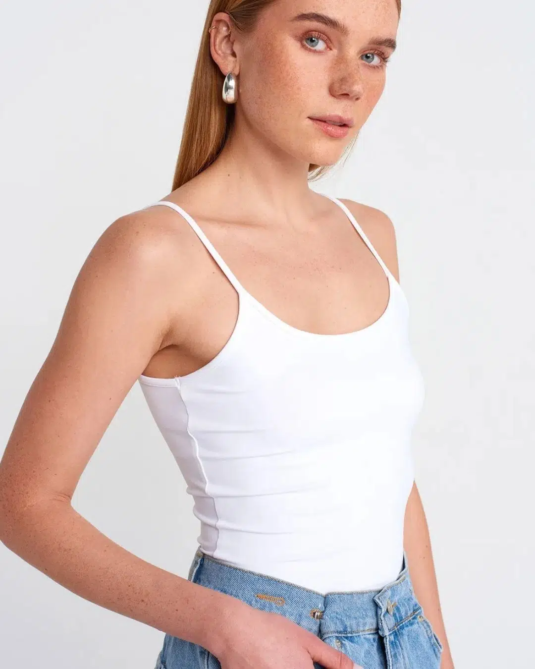 20901 DİL İnce Askılı Poliamid Top 