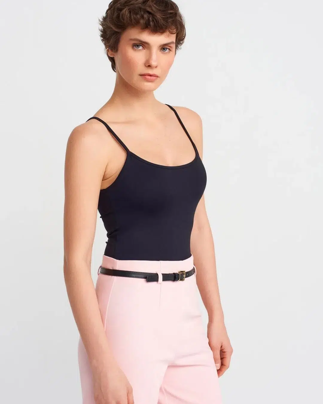 20901 DİL İnce Askılı Poliamid Top 