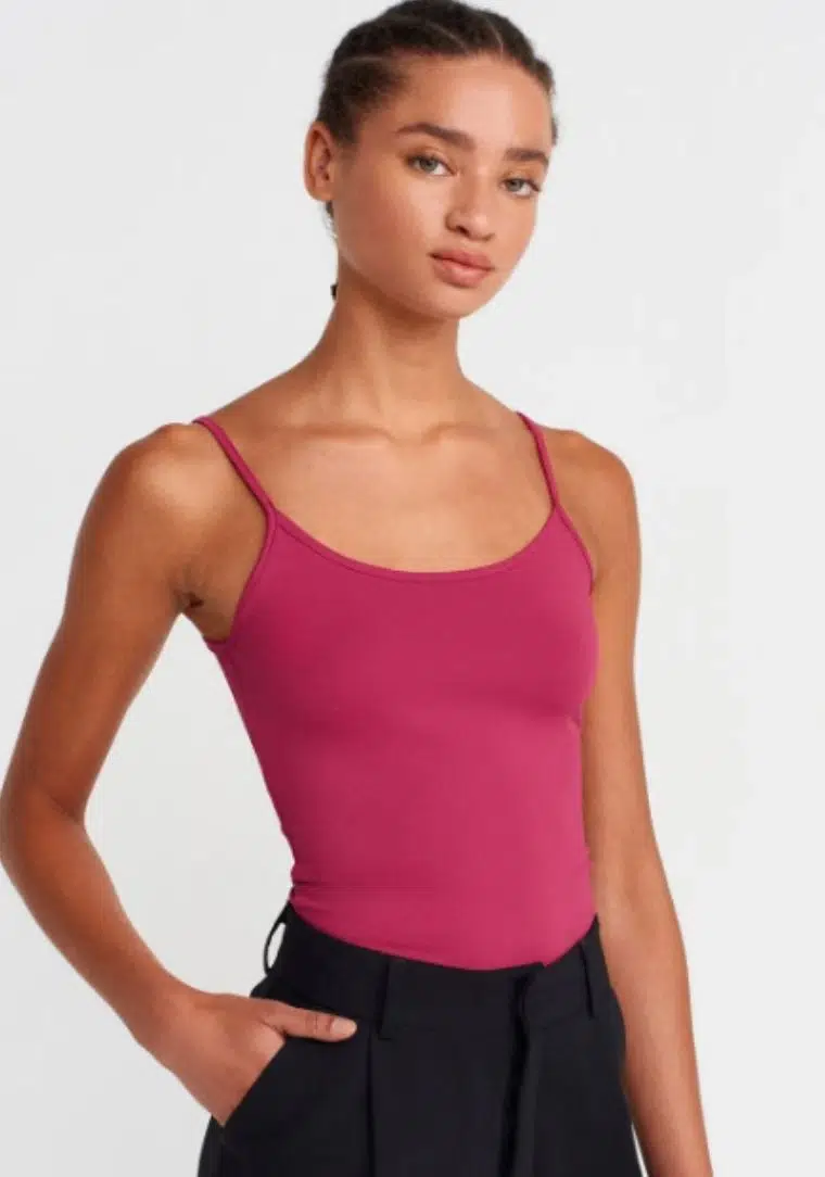 20901 DİL İnce Askılı Poliamid Top 