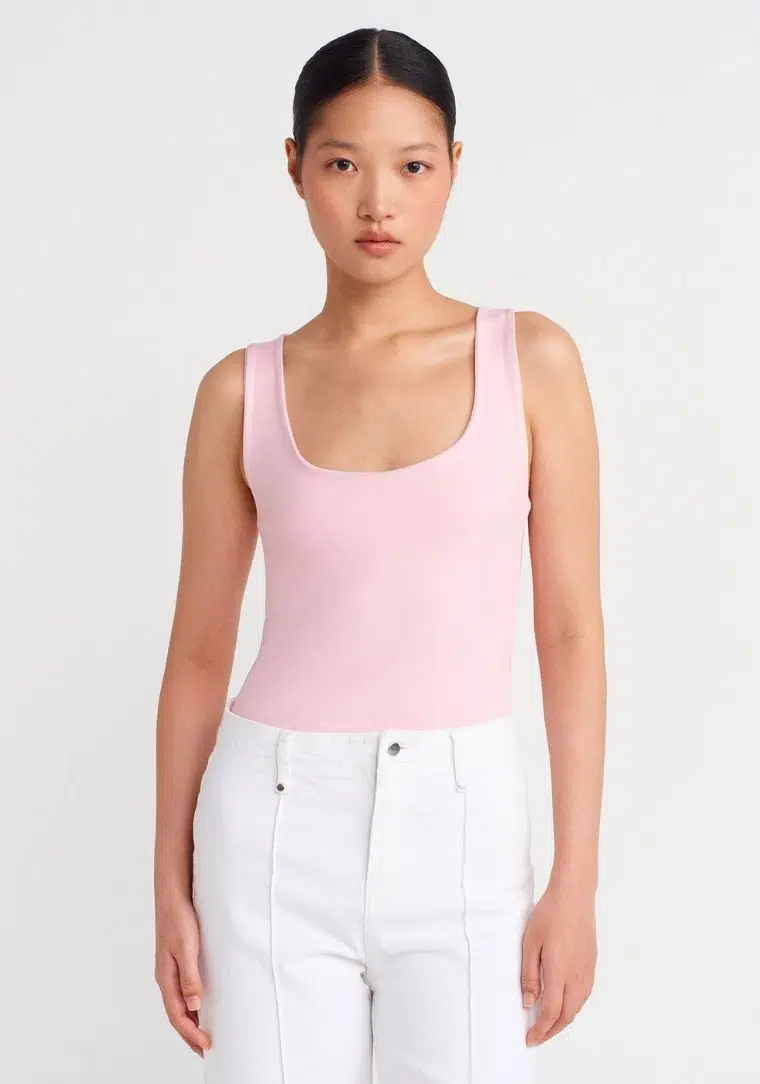 20977 DİL Kalın Askılı Poliamid Atlet 