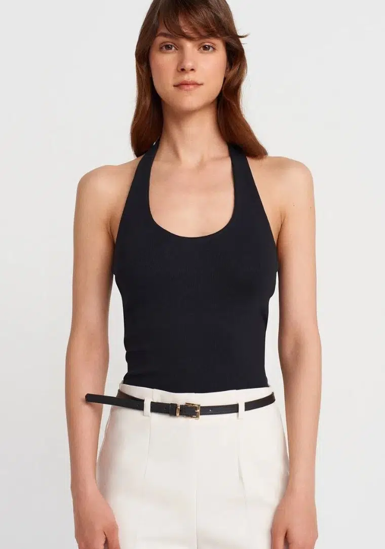 21052 DİL Halter Yaka Top 