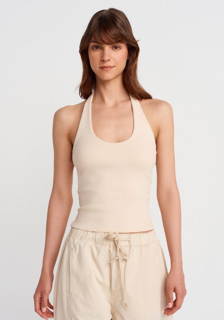 21052 DİL Halter Yaka Top 
