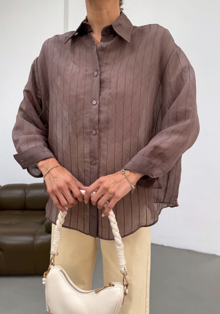 Oversize Uzun Kollu Gömlek 