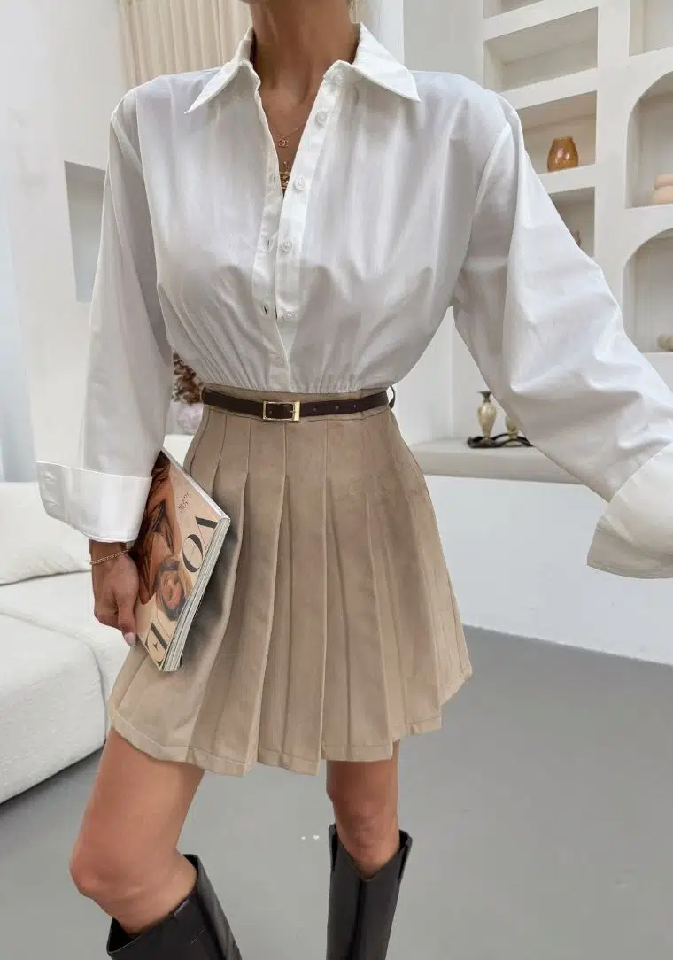 Kumaş Matchli Elbise 