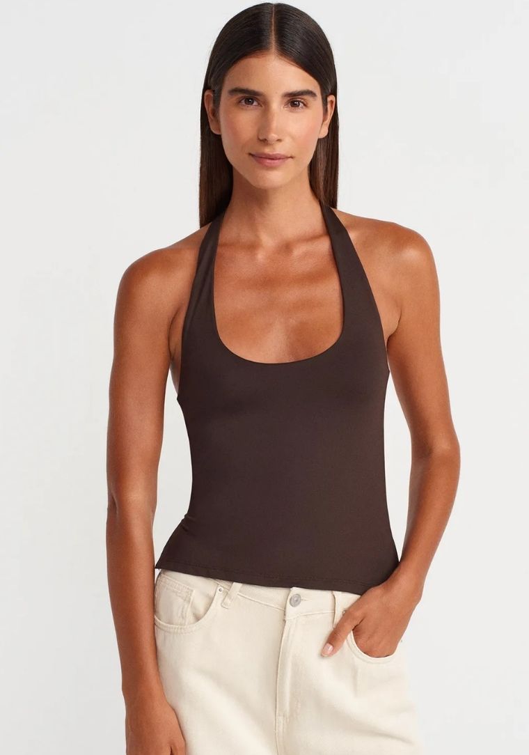 31753 DİL Halter Yaka Top 