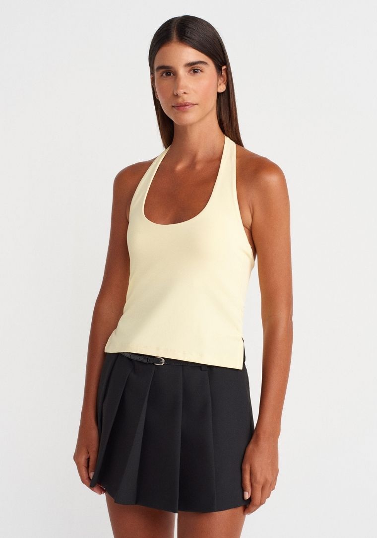 31753 DİL Halter Yaka Top 