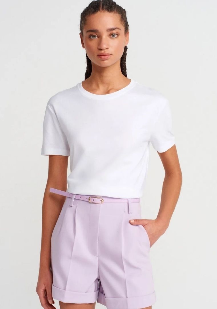 31791 DİL Bisiklet Yaka Tshirt 