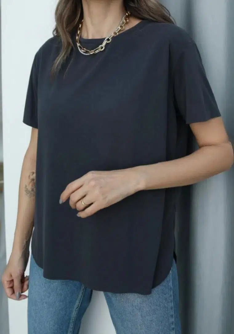 S0017426 BSM Düz Oversize T-shirt 