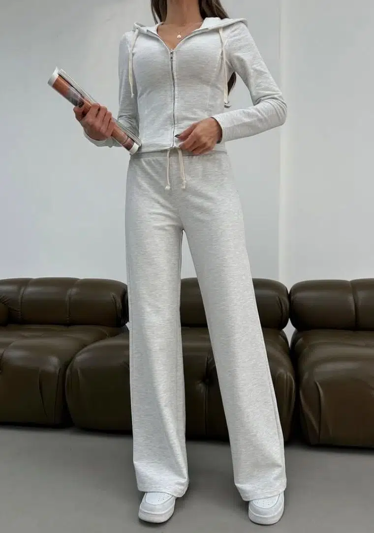 Kapşonlu Hırka Eşofman Takım 