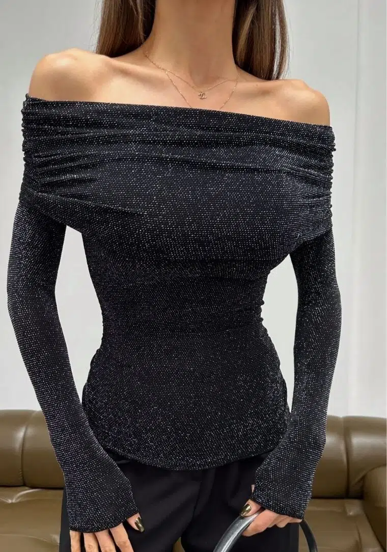 Madonna Yaka Simli Bluz 